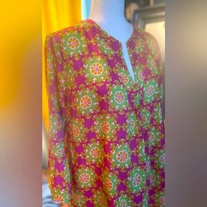 J. Crew Floral Cotton Tunic